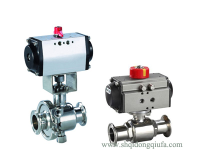 Q681F不銹鋼衛生級氣動兩片式球閥